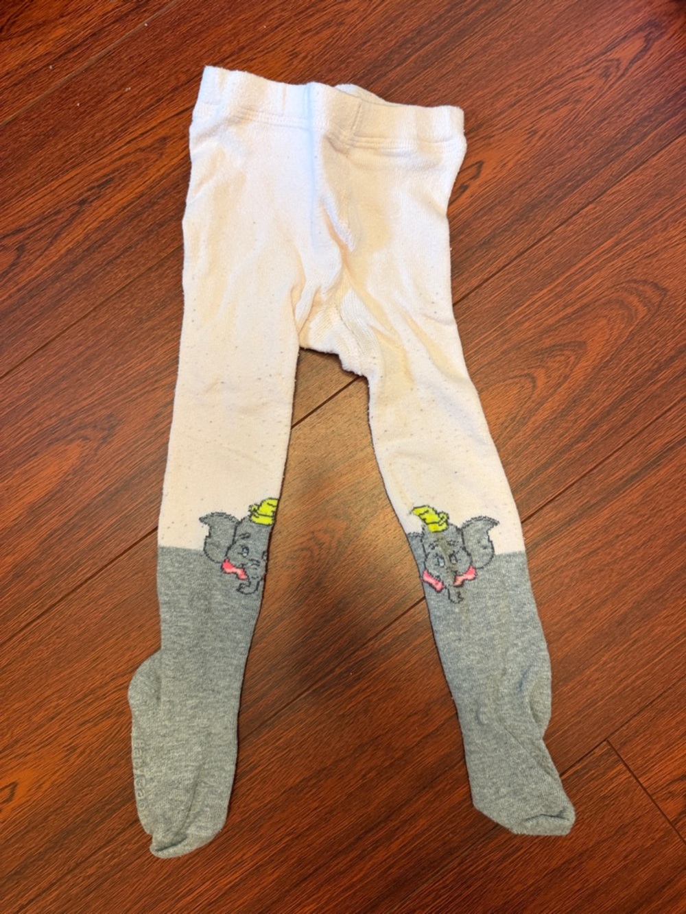 BabyGap Disney Dumbo Children's White and Gray Elephant Tights